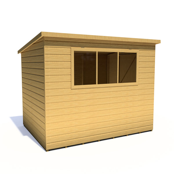 Caldey Single Door 8x6 style B 12mm Shiplap Garden Shed