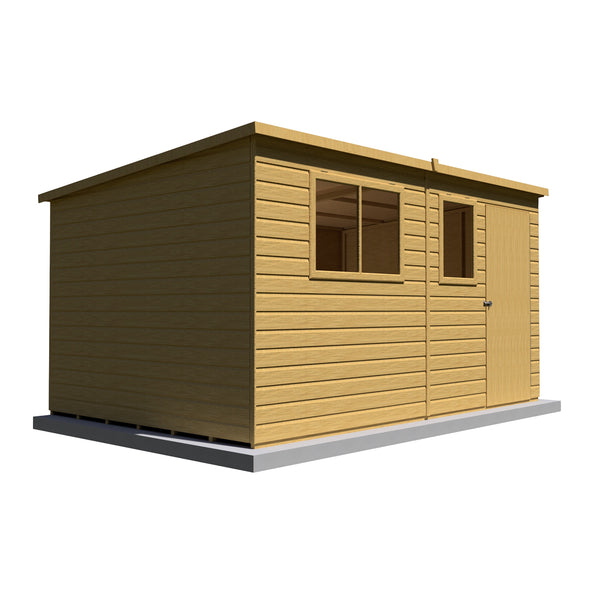 Caldey single door 12x8 Style C 12mm Shiplap Garden Shed