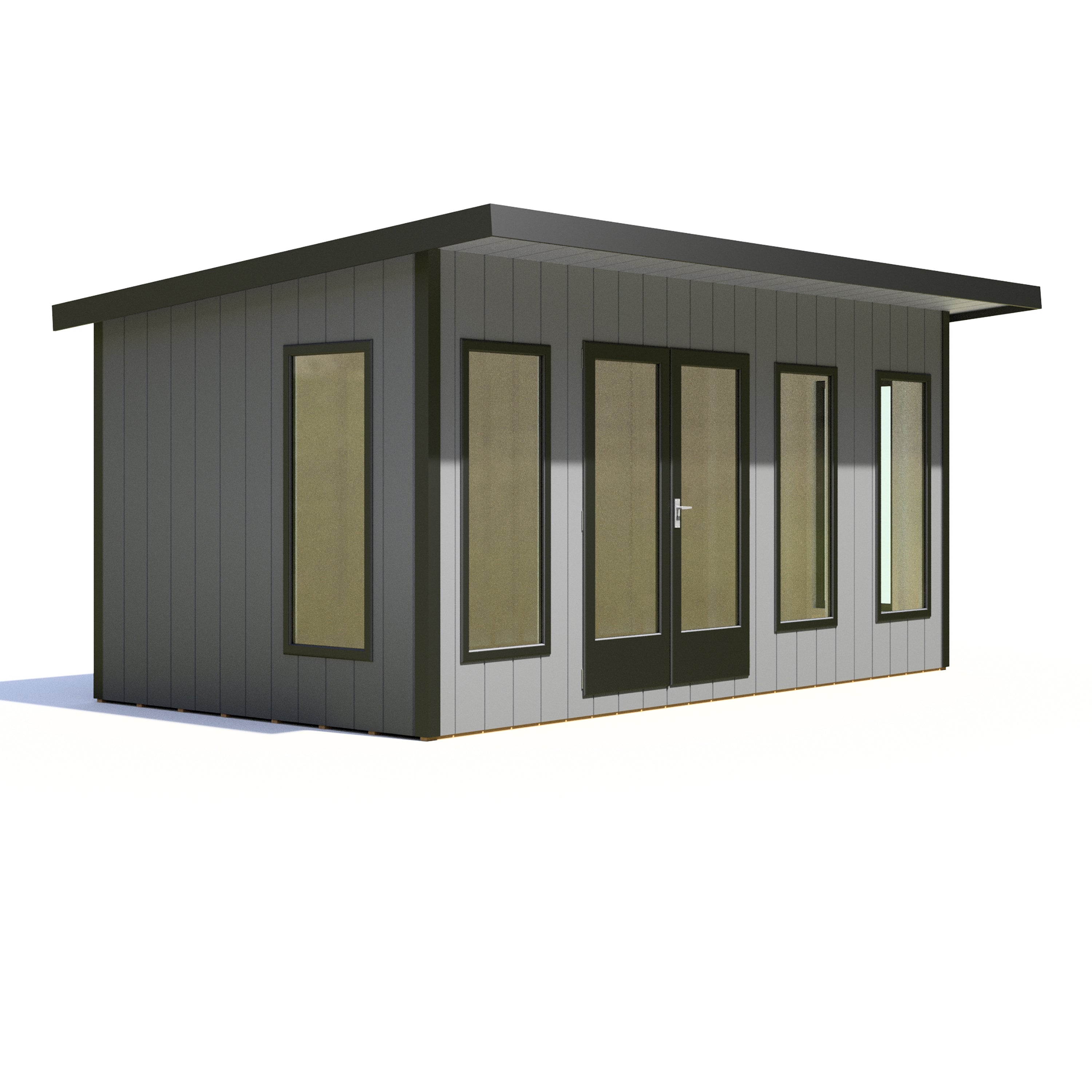 16x8 insulated Garden Studio Office Pent Roof - Best Shed