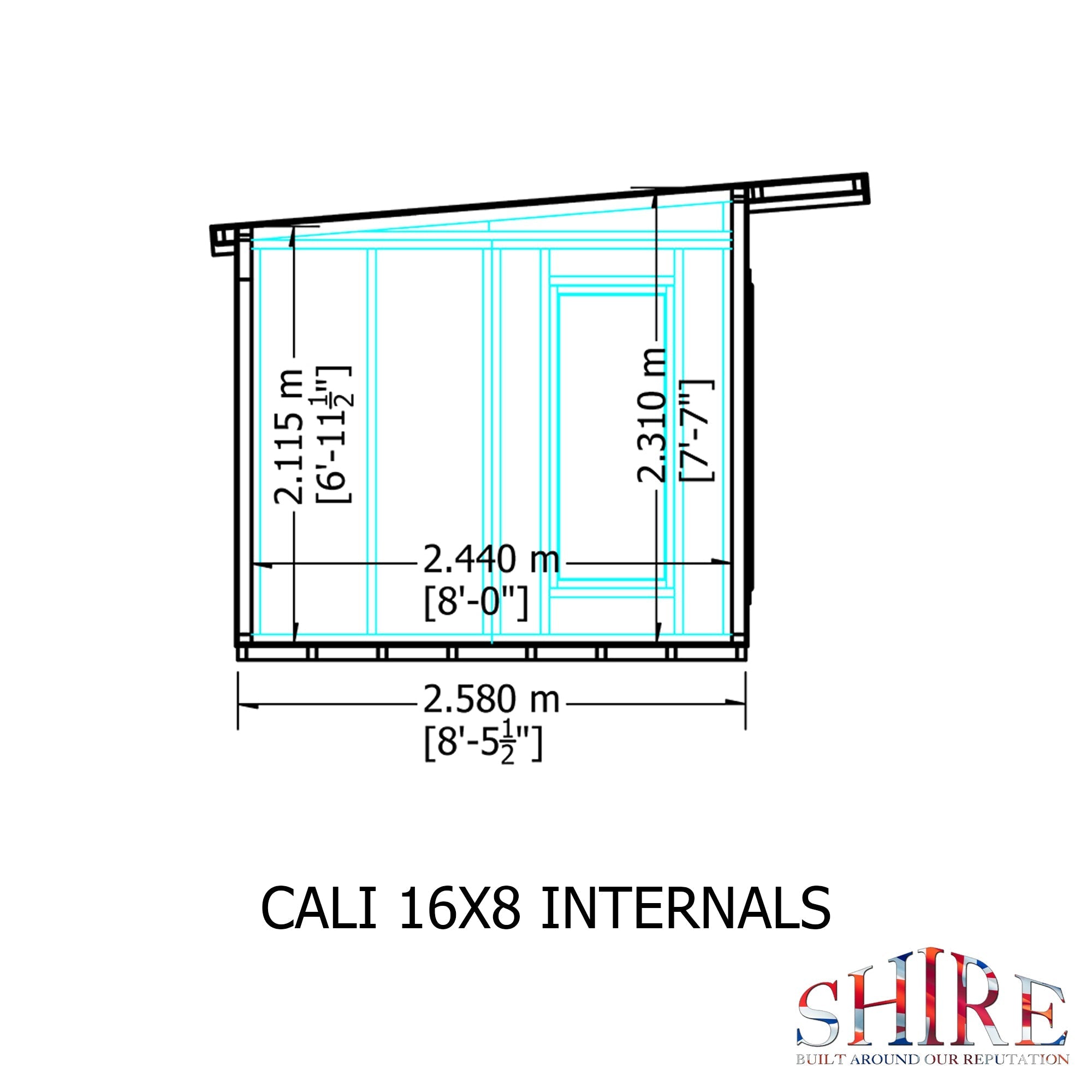 16x8 insulated Garden Studio Office Pent Roof - Best Shed