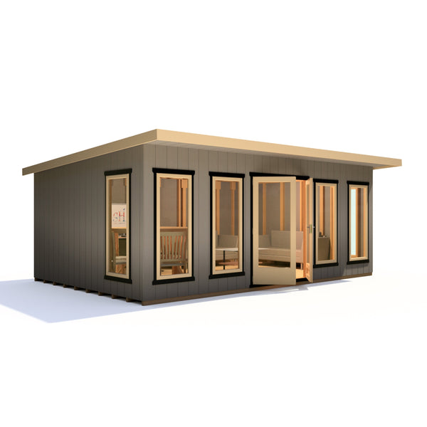 20x12 insulated Garden Studio Office Pent Roof - Best Shed