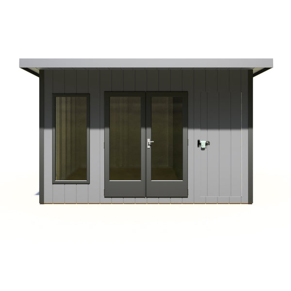 12x12 insulated Garden Studio Office and Store Pent Roof - Best Shed