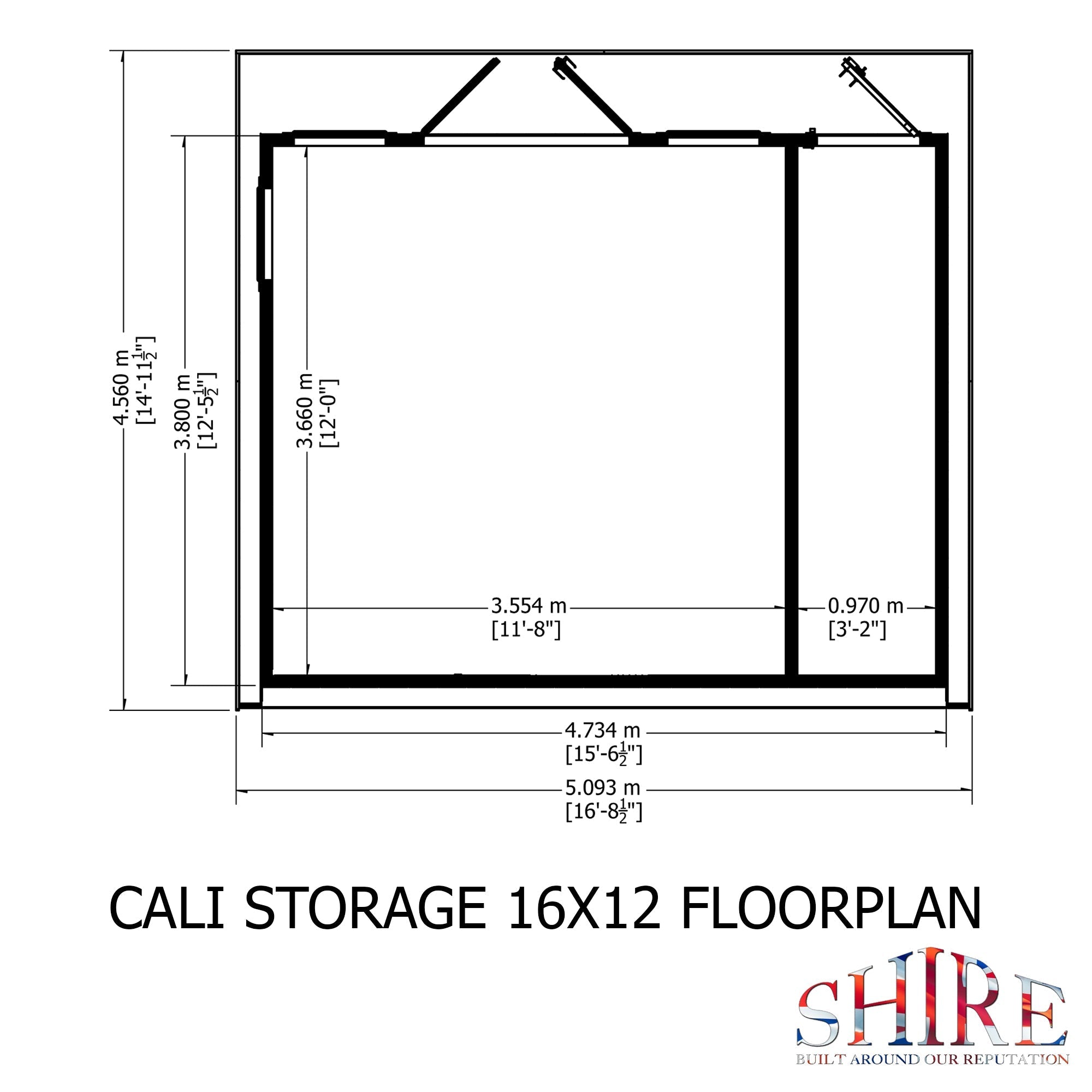 16x12 insulated Garden Studio Office and Store Pent Roof - Best Shed