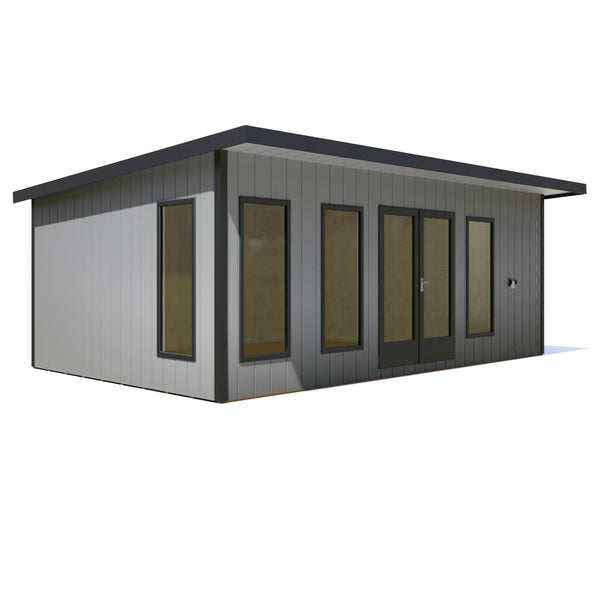 20x12 insulated Garden Studio Office and Store Pent Roof - Best Shed