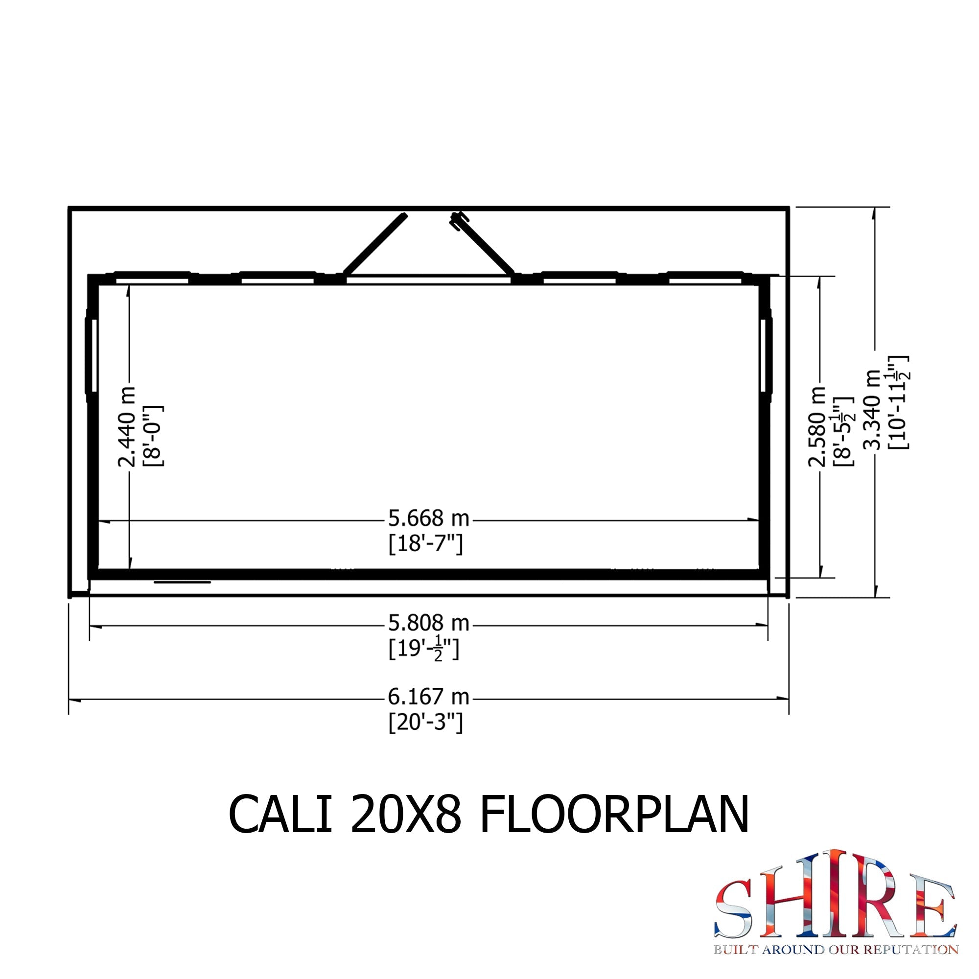 20x8 insulated Garden Studio Office Pent Roof - Best Shed