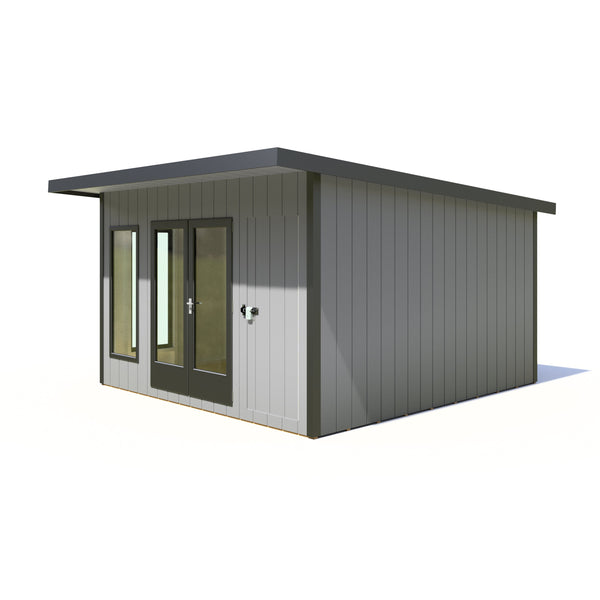 12x12 insulated Garden Studio Office Pent Roof - Best Shed