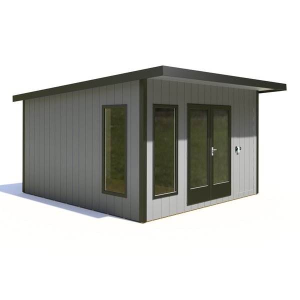 12x12 insulated Garden Studio Office Pent Roof - Best Shed