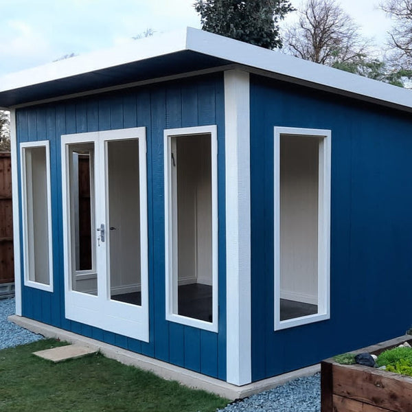 12x8 insulated Garden Studio Office Pent Roof - Best Shed