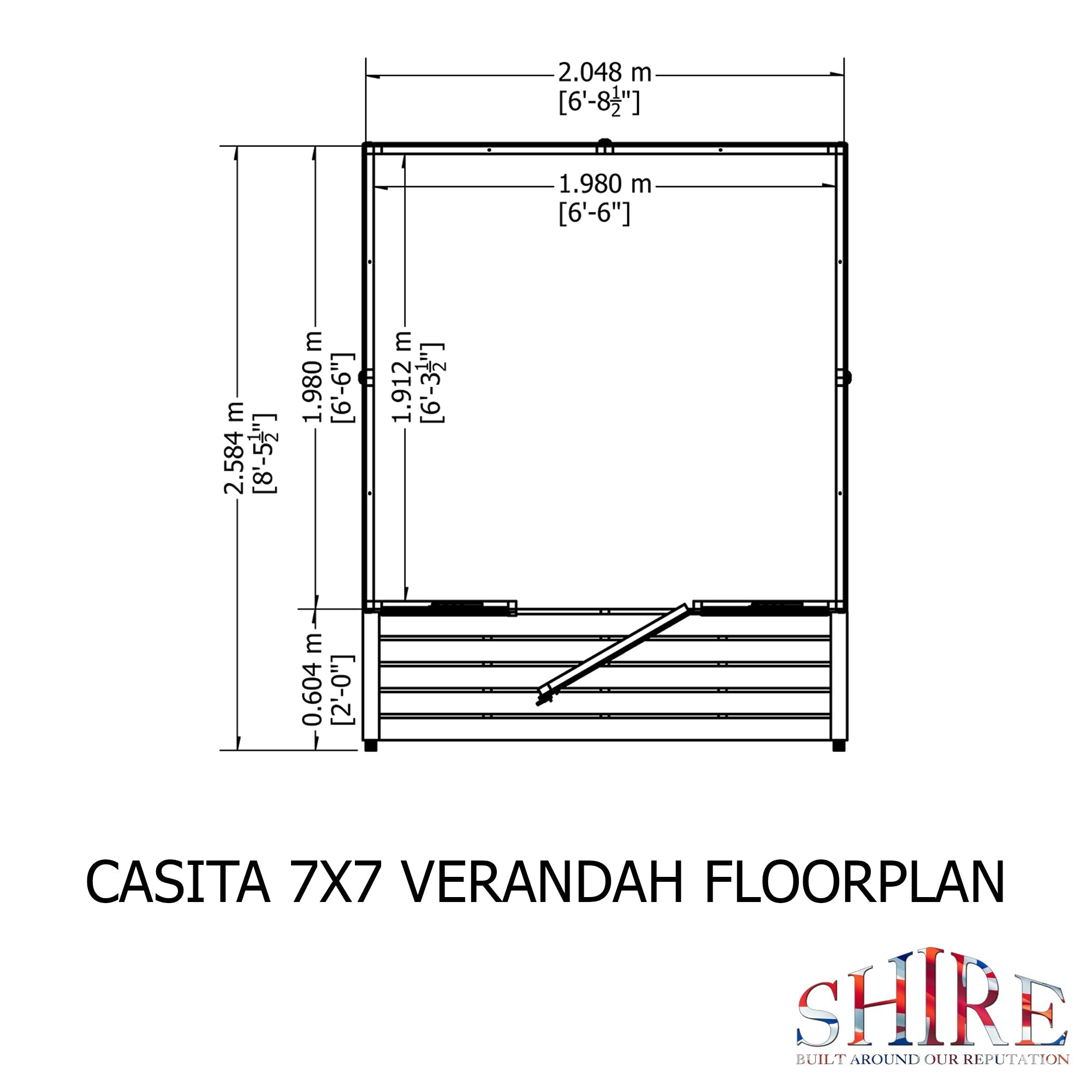 Shire Casita + Verandah 7x9 12mm interlock Clad wooden Shed - Best Shed