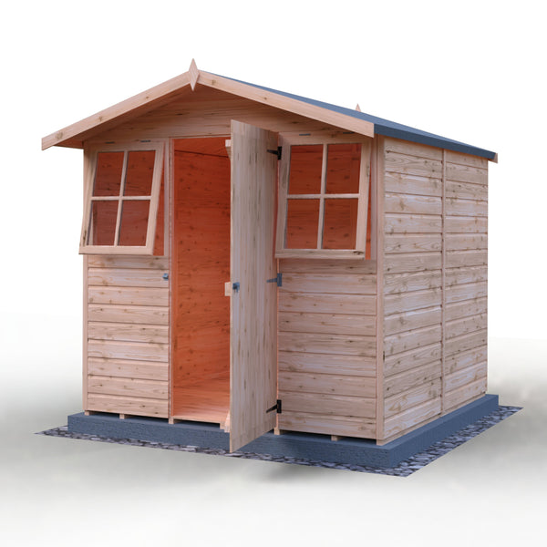 Shire Casita 7x7 12mm interlock Clad wooden Shed - Best Shed