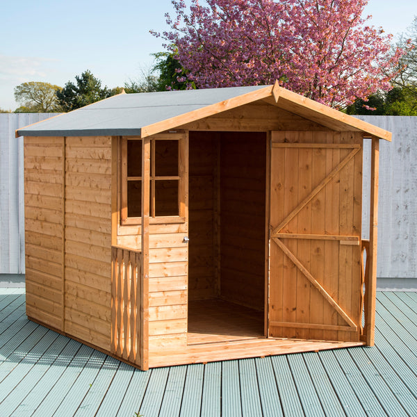 Shire Casita + Verandah 7x9 12mm interlock Clad wooden Shed - Best Shed