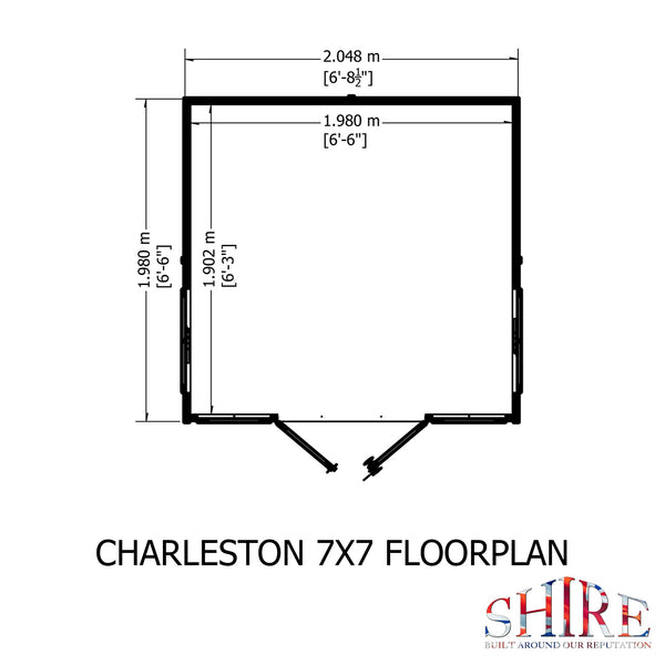 Shire Charleston Summerhouse Hipped Roof - Best Shed