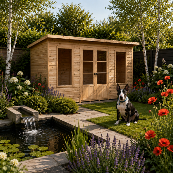 Shire 12x6 Peony Summerhouse 12mm Shiplap interlock cladding