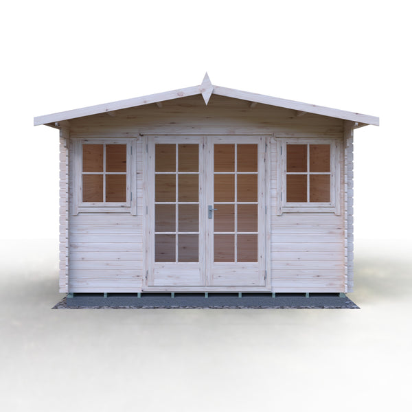 Shire Clipstone 12Gx10 Log Cabin 28mm interlock cladding - Best Shed