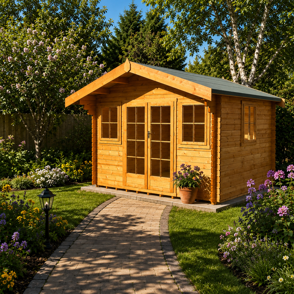Shire Clipstone 12Gx8 Log Cabin 28mm interlock cladding