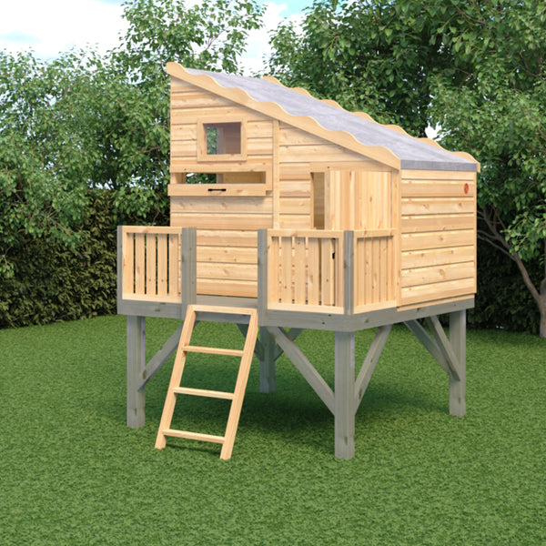 Shire Command Post on Platform 6x4 Childrens Playhouse with 12mm Shiplap cladding
