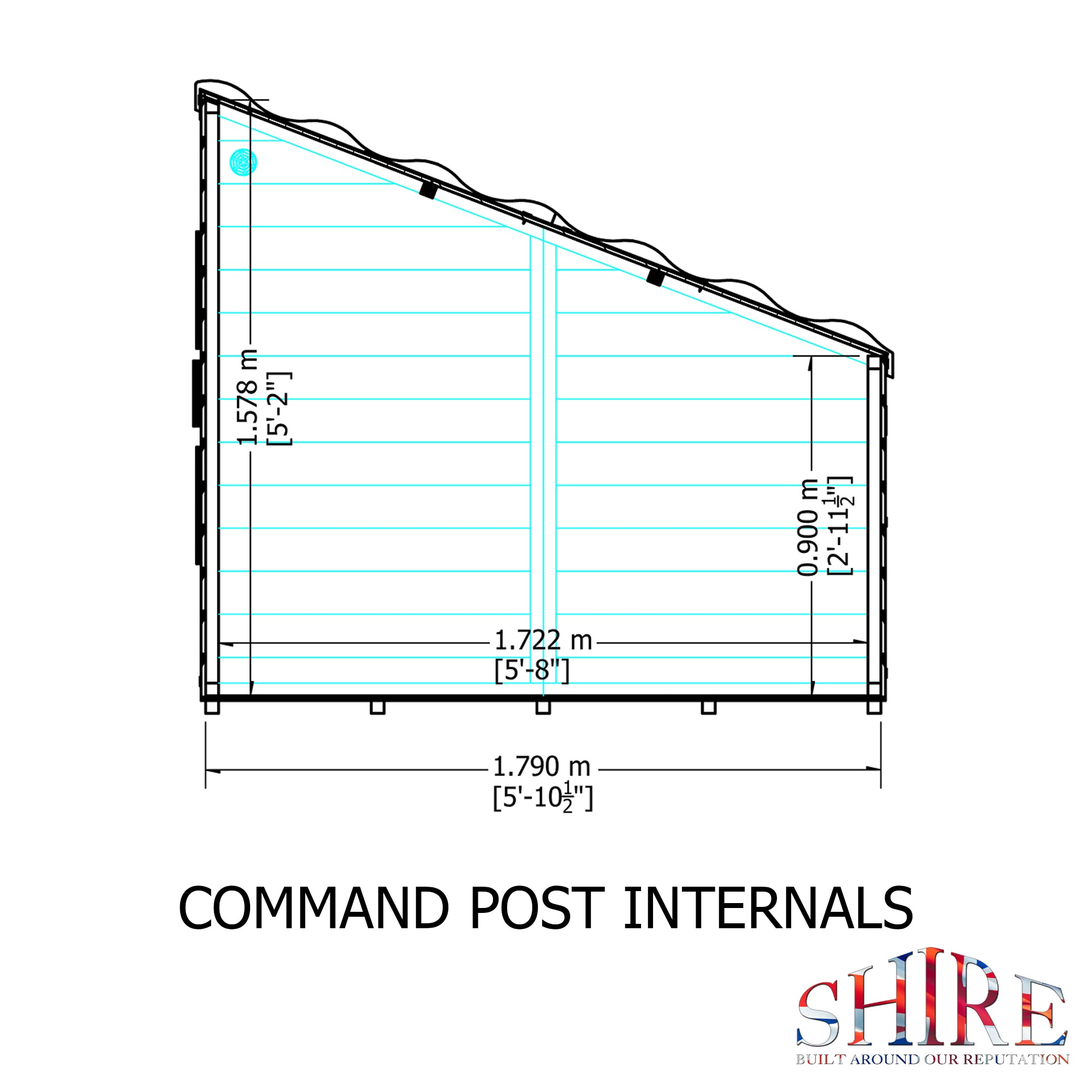 Shire Command Post 6x4 Childrens Playhouse with 12mm Shiplap cladding - Best Shed