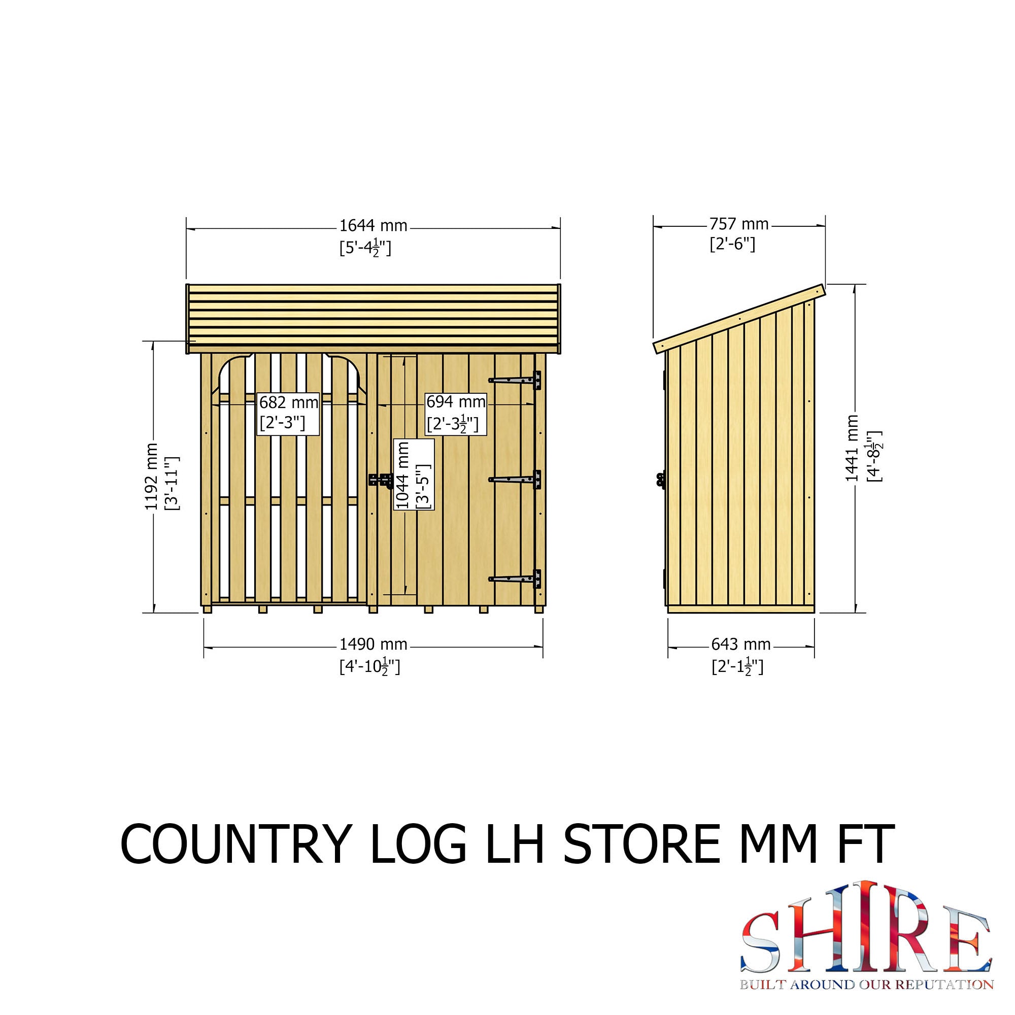 Shire Country Log Store - Best Shed