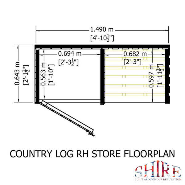 Shire Country Log Store - Best Shed