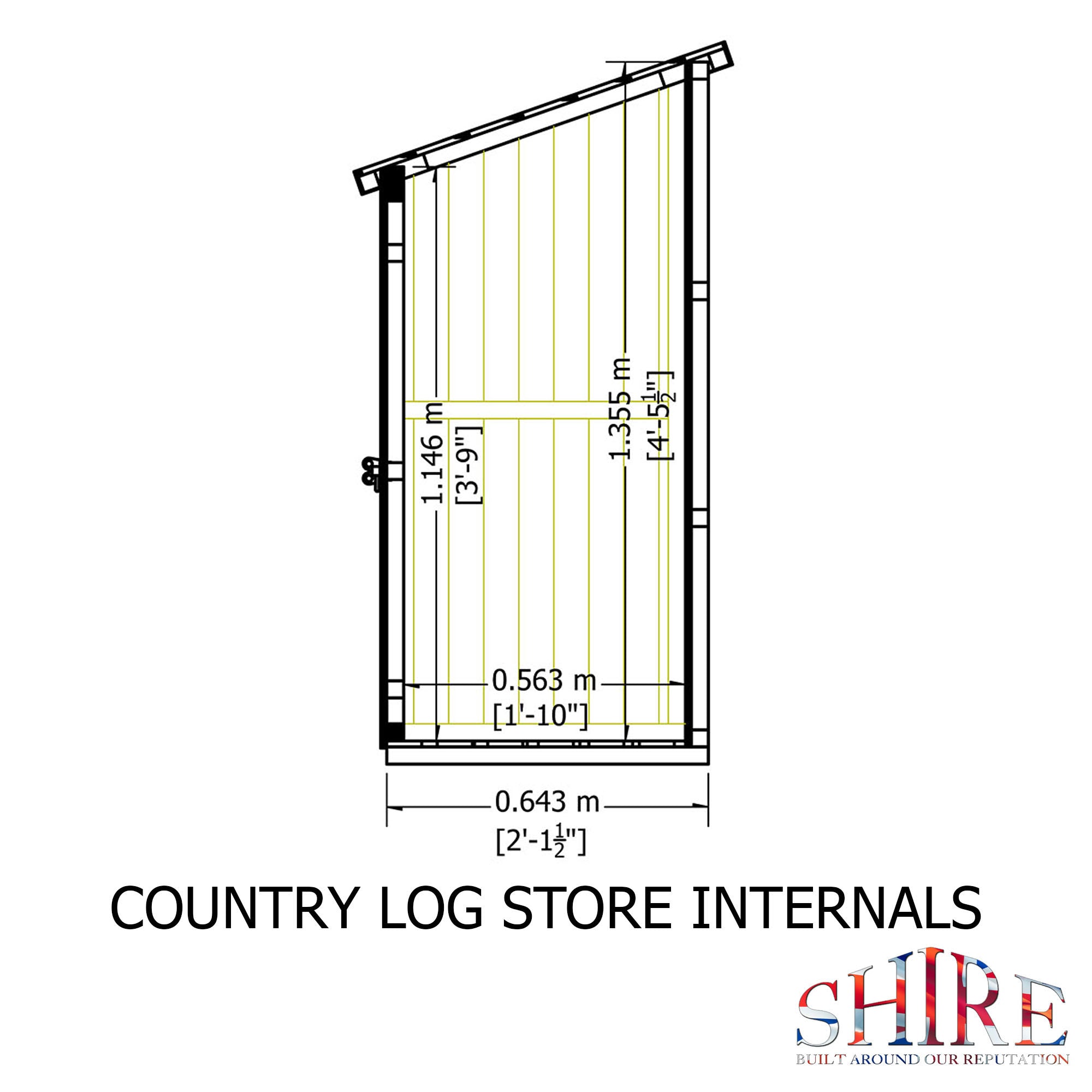 Shire Country Log Store - Best Shed