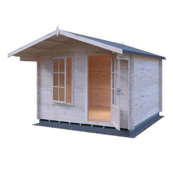 Shire Crinan Log Cabin 19mm interlock  Cladding - Best Shed