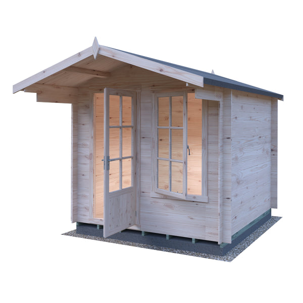 Shire Crinan 8x8 Log Cabin 19mm interlock  Cladding - Best Shed