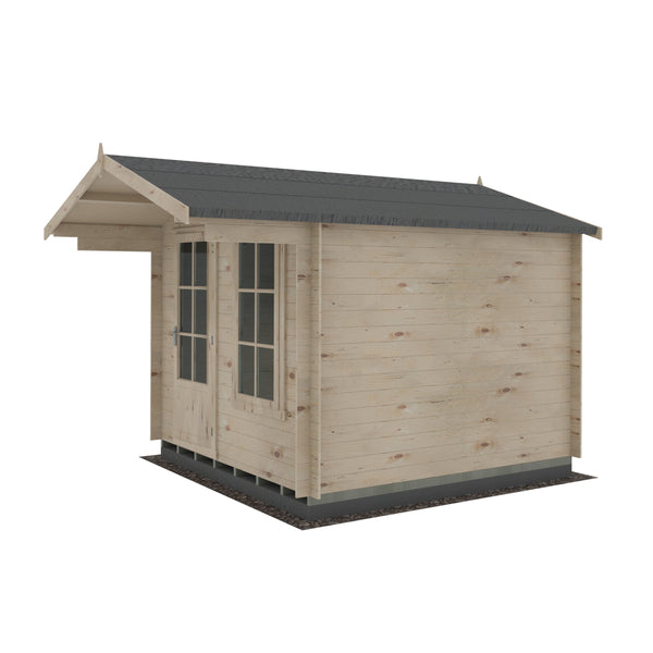 Shire Crinan 9x9 Log Cabin 19mm interlock  Cladding - Best Shed