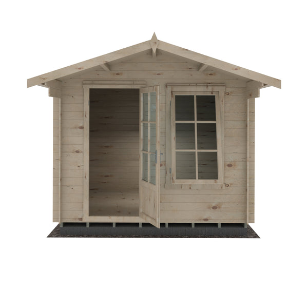 Shire Crinan 9x9 Log Cabin 19mm interlock  Cladding - Best Shed
