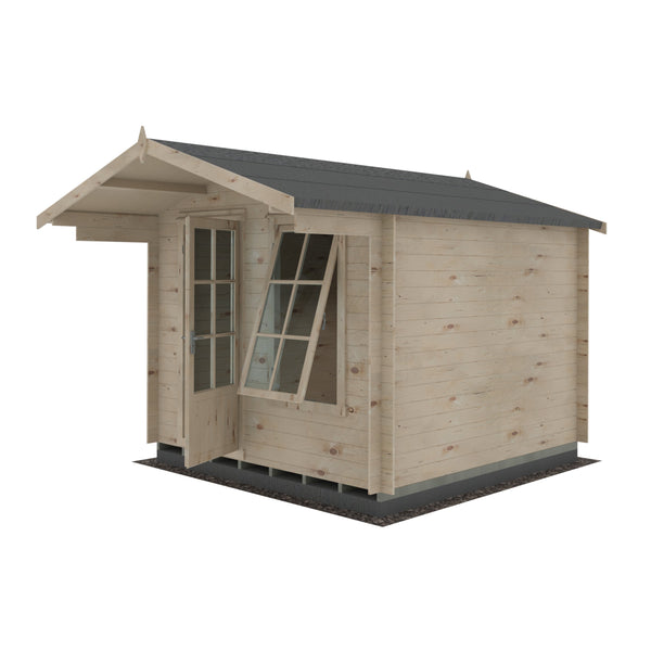 Shire Crinan 9x9 Log Cabin 19mm interlock  Cladding - Best Shed