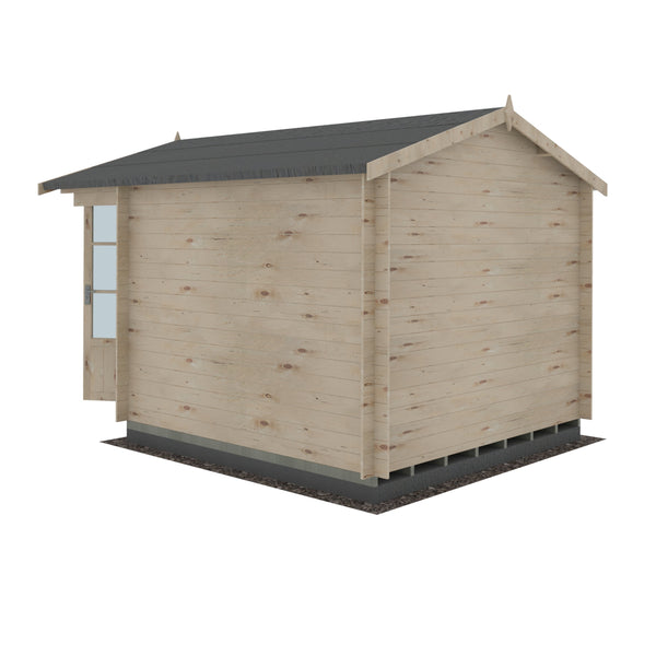 Shire Crinan 9x9 Log Cabin 19mm interlock  Cladding - Best Shed