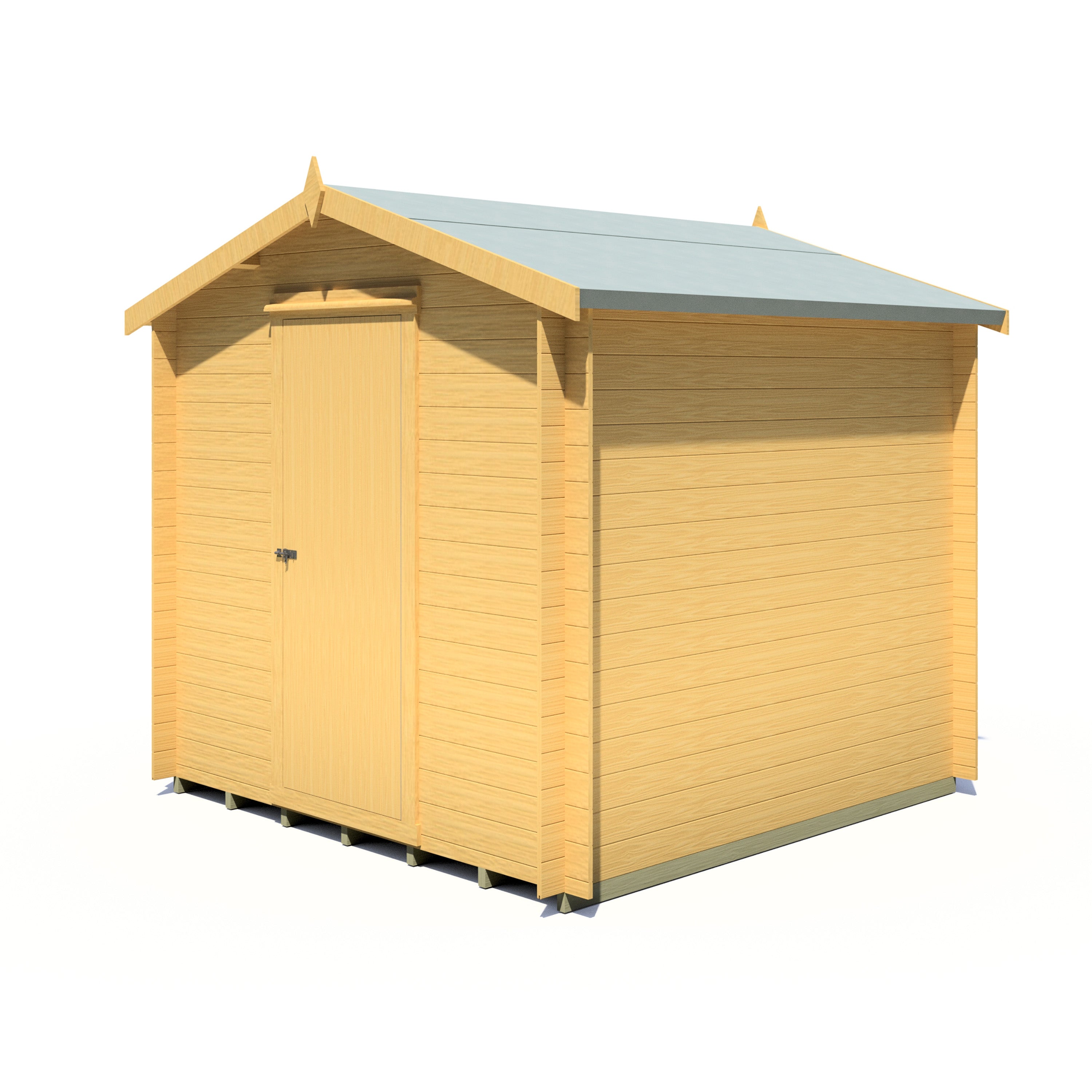 Shire Danbury 8x8 Log Cabin 19mm interlock  Cladding - Best Shed