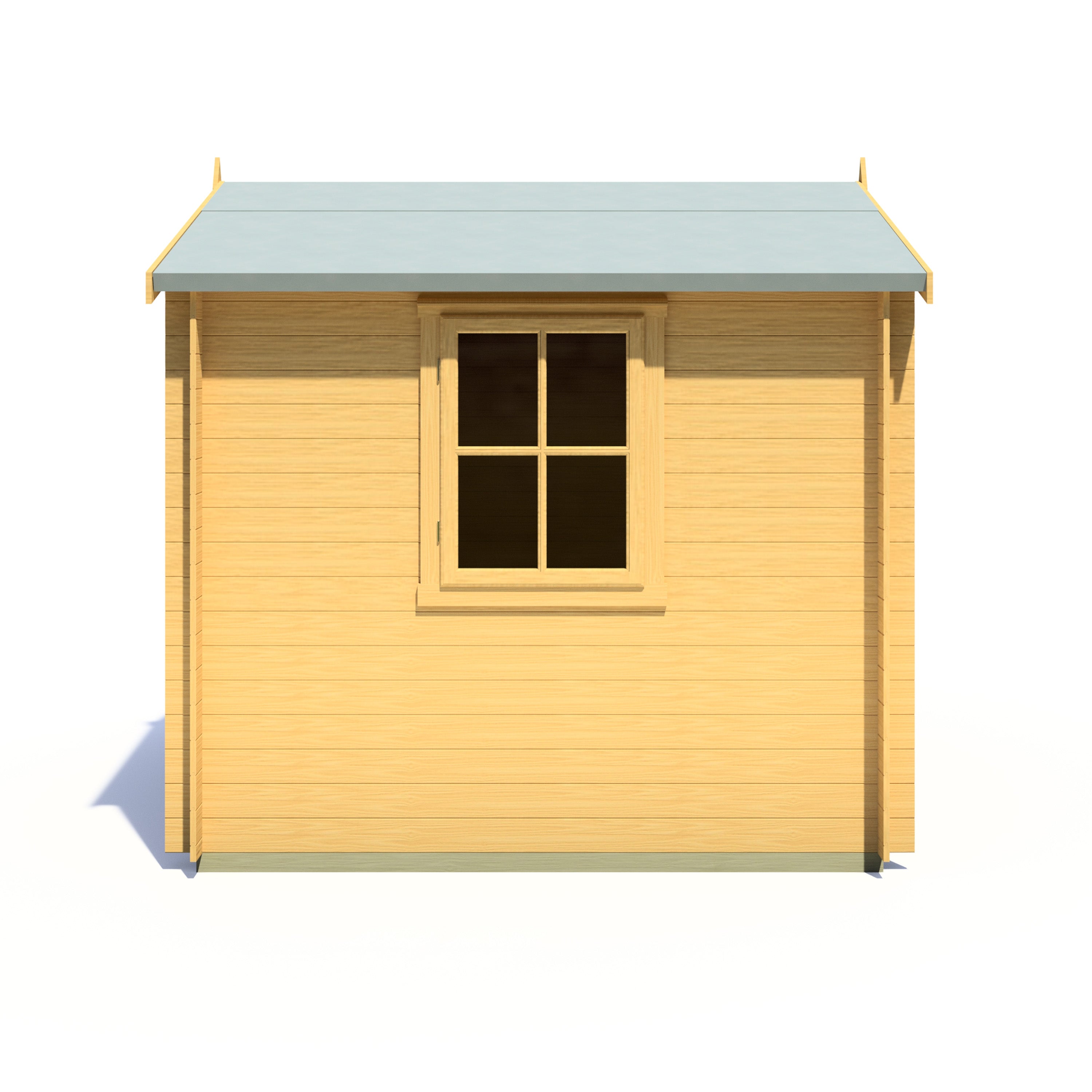 Shire Danbury 8x8 Log Cabin 19mm interlock  Cladding - Best Shed