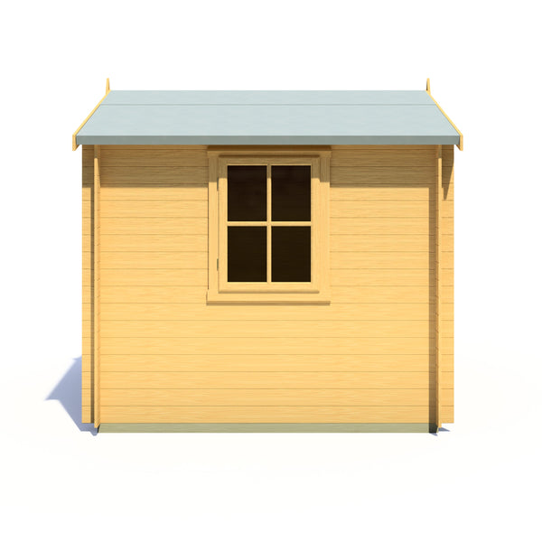 Shire Danbury 8x8 Log Cabin 19mm interlock  Cladding - Best Shed