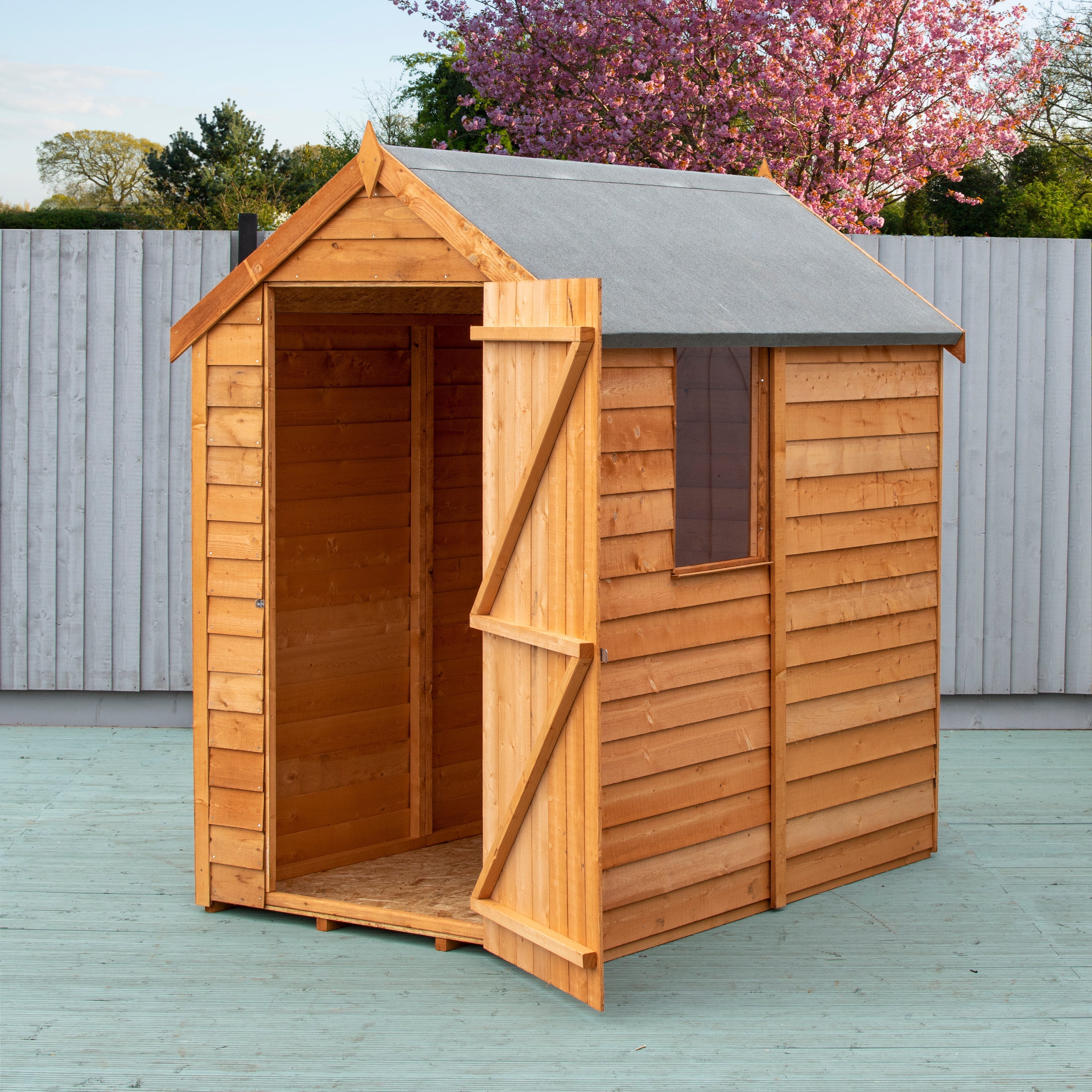 Shire Overlap 6x4 Economy with Window Storage Shed - Best Shed