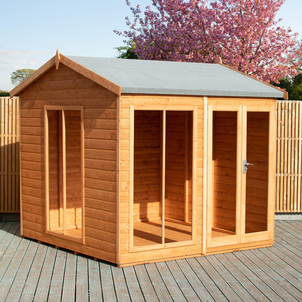 Shire Mayfield 8x8 12mm Interlock Cladding  Summerhouse - Best Shed