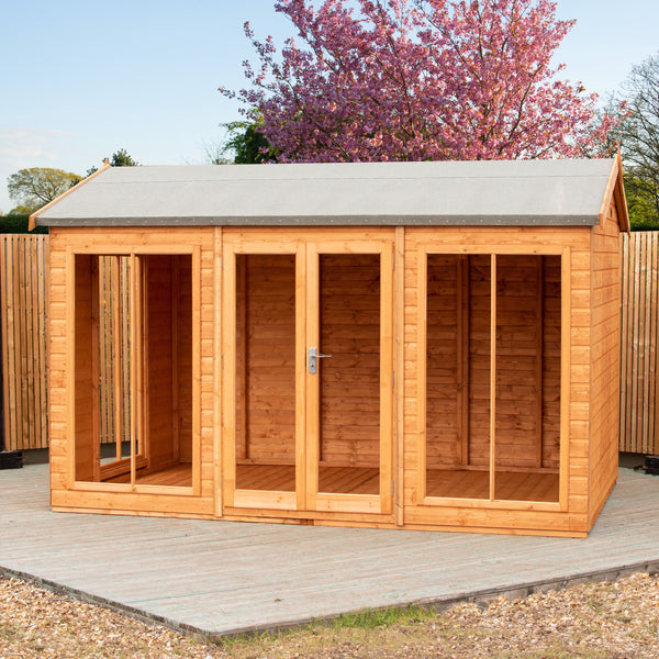 Shire Mayfield 12x8 12mm Interlock Cladding  Summerhouse - Best Shed