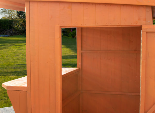 Shire Garden Bar Pent Roof 6x4 12mm interlock Cladding - Best Shed