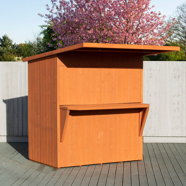 Shire Garden Bar Pent Roof 6x4 12mm interlock Cladding - Best Shed