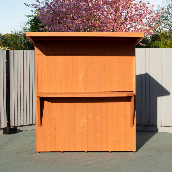 Shire Garden Bar Pent Roof 6x4 12mm interlock Cladding - Best Shed
