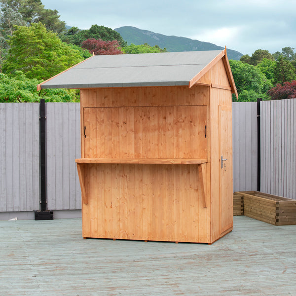 Shire Garden Bar Apex Roof 6x4 12mm interlock  Cladding - Best Shed