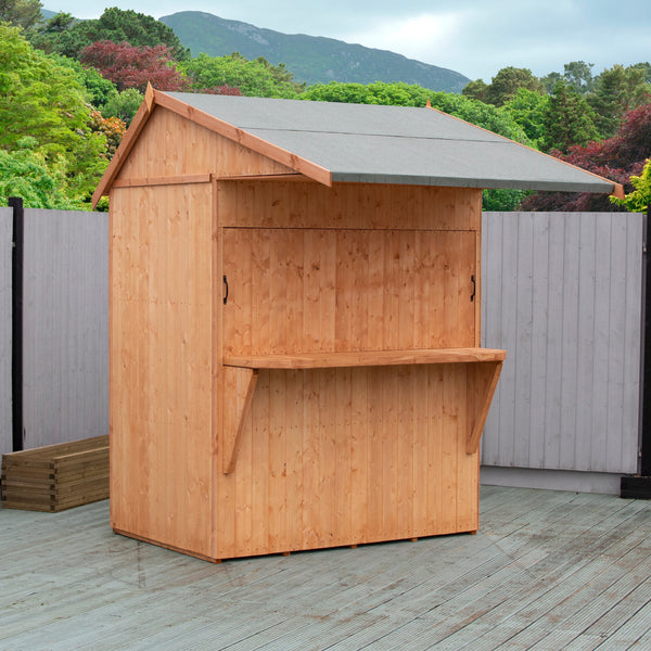 Shire Garden Bar Apex Roof 6x4 12mm interlock  Cladding - Best Shed