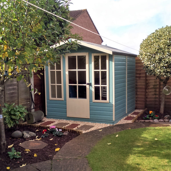 Shire 7x7 Chatsworth Summerhouse 12mm shiplap interlock cladding