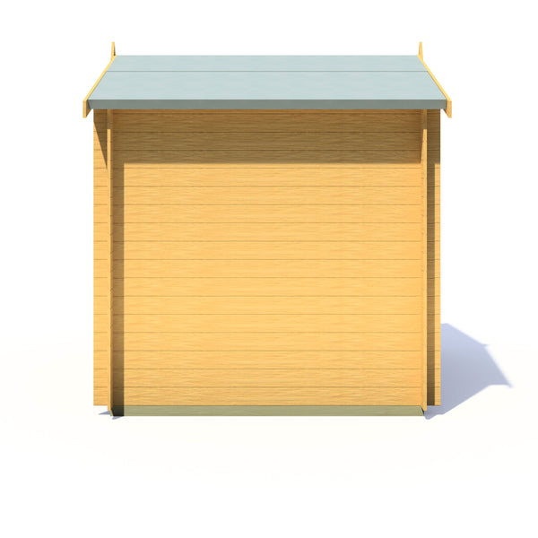 Shire Danbury 7x7 Log Cabin 19mm interlock  Cladding - Best Shed