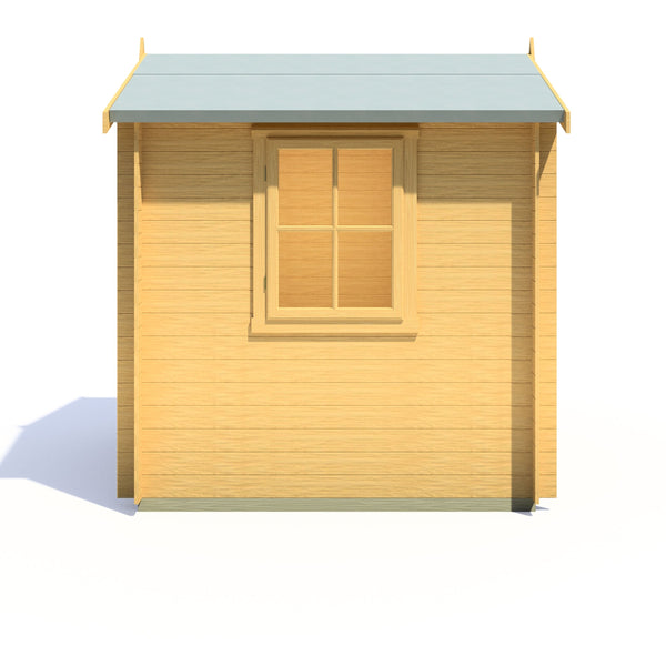 Shire Danbury 7x7 Log Cabin 19mm interlock  Cladding - Best Shed