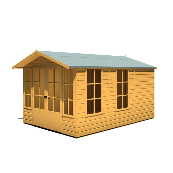 Shire Delmora 8x12 Summerhouse Interlock Cladding - Best Shed