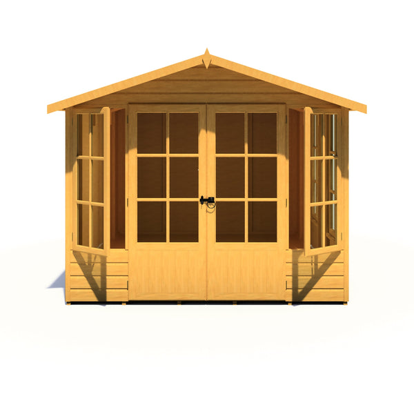 Shire Delmora 8x12 Summerhouse Interlock Cladding - Best Shed