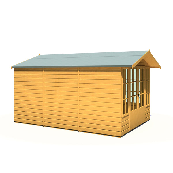 Shire Delmora 8x12 Summerhouse Interlock Cladding - Best Shed