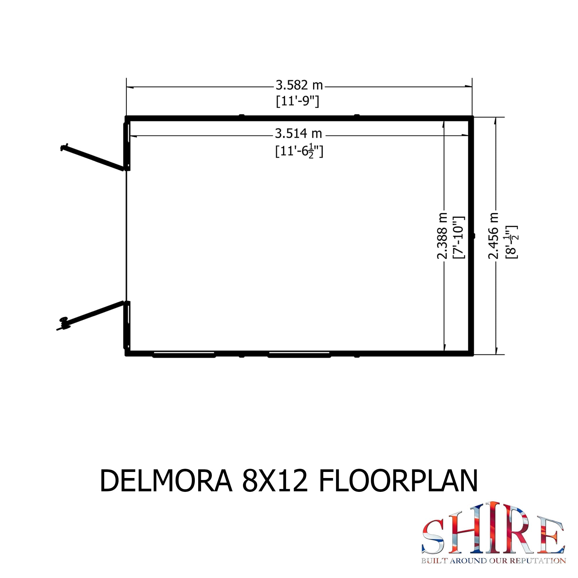 Shire Delmora 8x12 Summerhouse Interlock Cladding - Best Shed