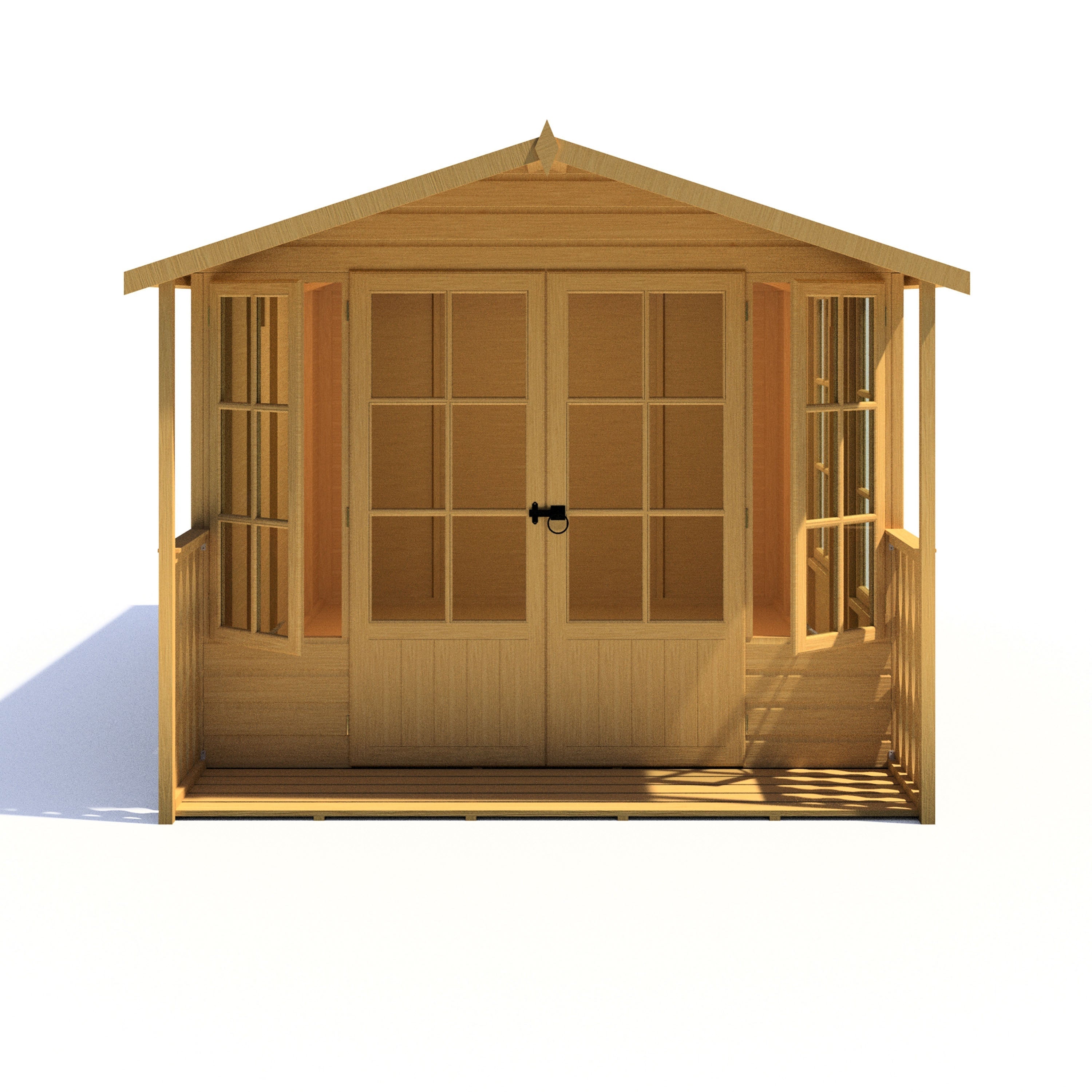 Shire Delmora 8x14 INC Verandah Summerhouse Interlock Cladding - Best Shed