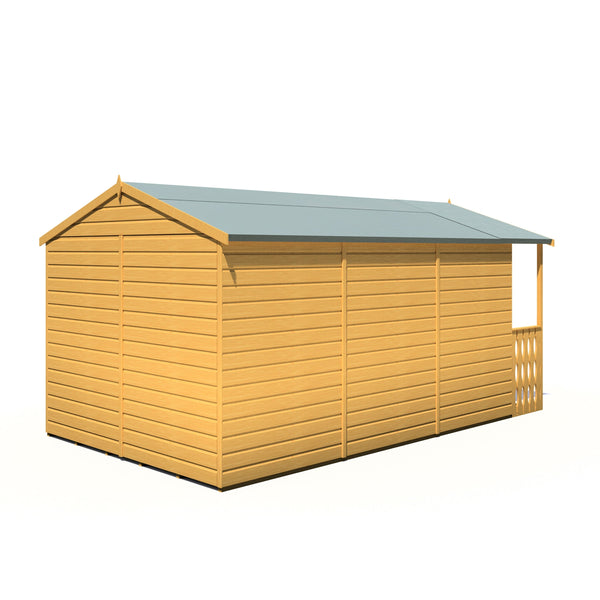 Shire Delmora 8x14 INC Verandah Summerhouse Interlock Cladding - Best Shed